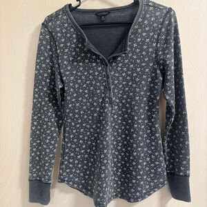 Women's Floral Henley Top Bella Swan